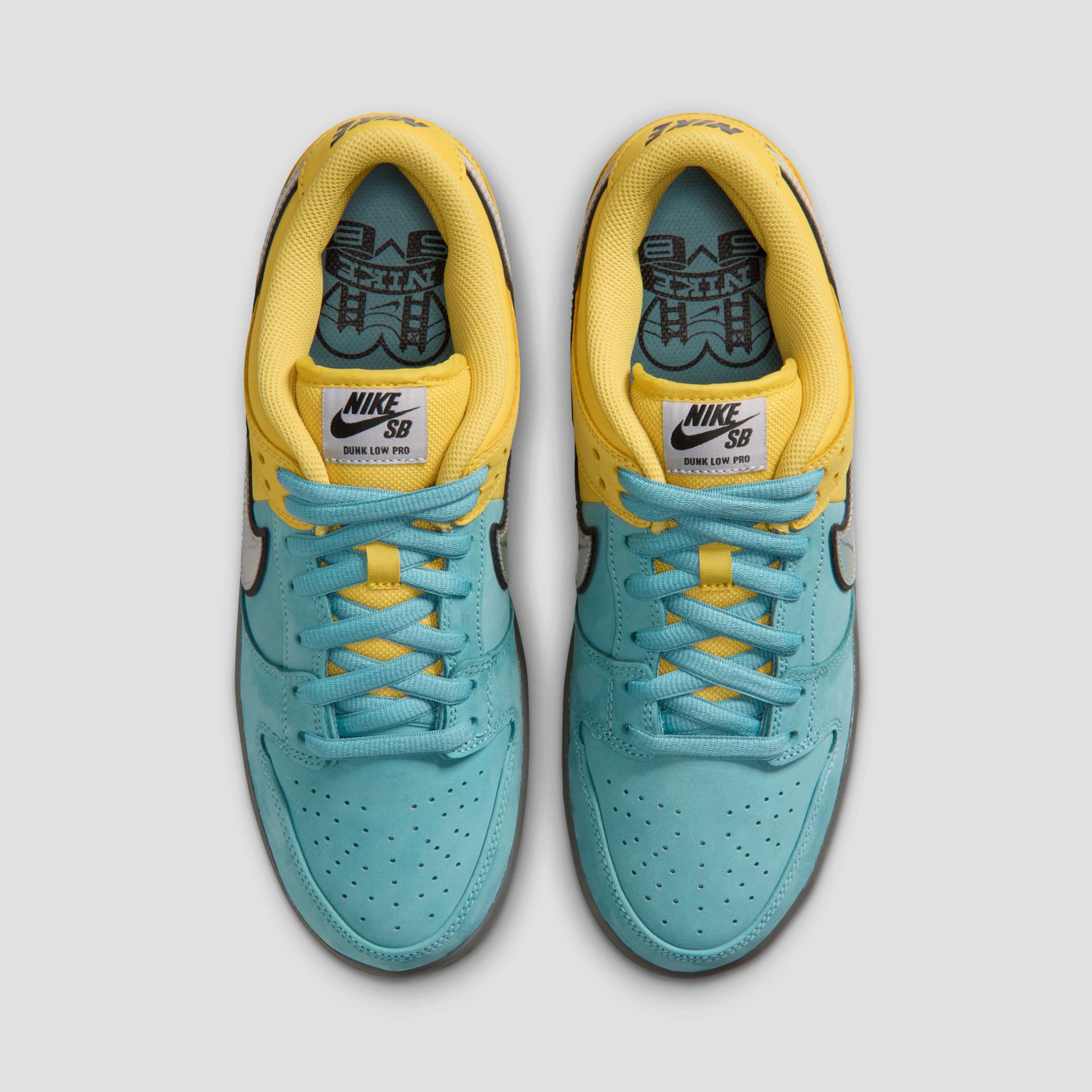Nike SB Dunk Low Pro Skate Shoes Lightning / Wolf Grey / Denim Turquoise