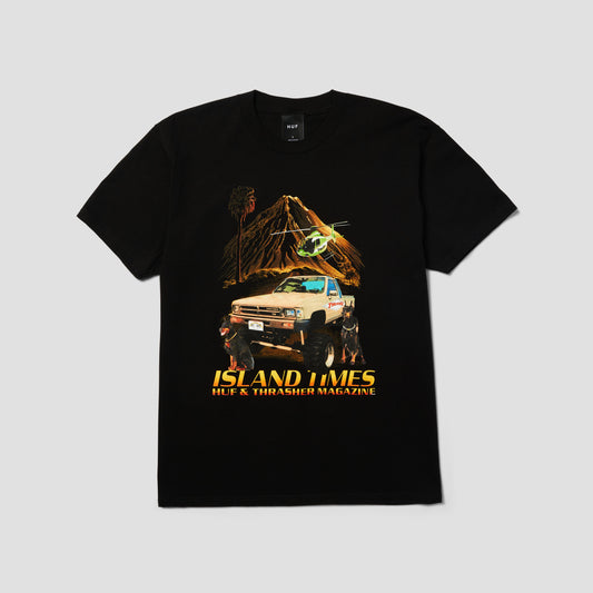 HUF x Thrasher Island Times T-Shirt Black