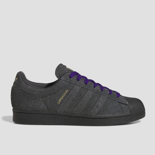 adidas Superstar ADV Skate Shoes Carbon / Carbon / Purple