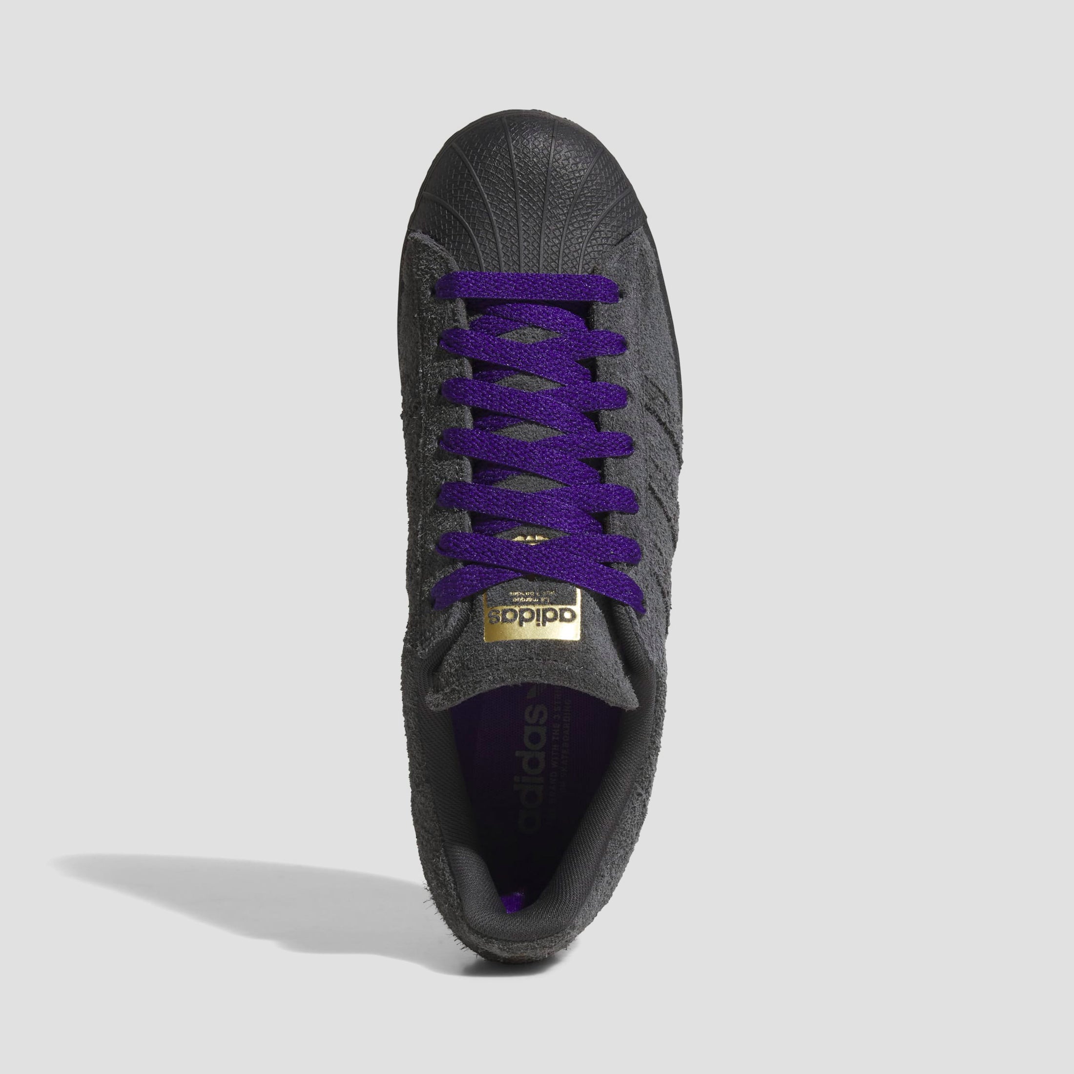 adidas Superstar ADV Skate Shoes Carbon / Carbon / Purple