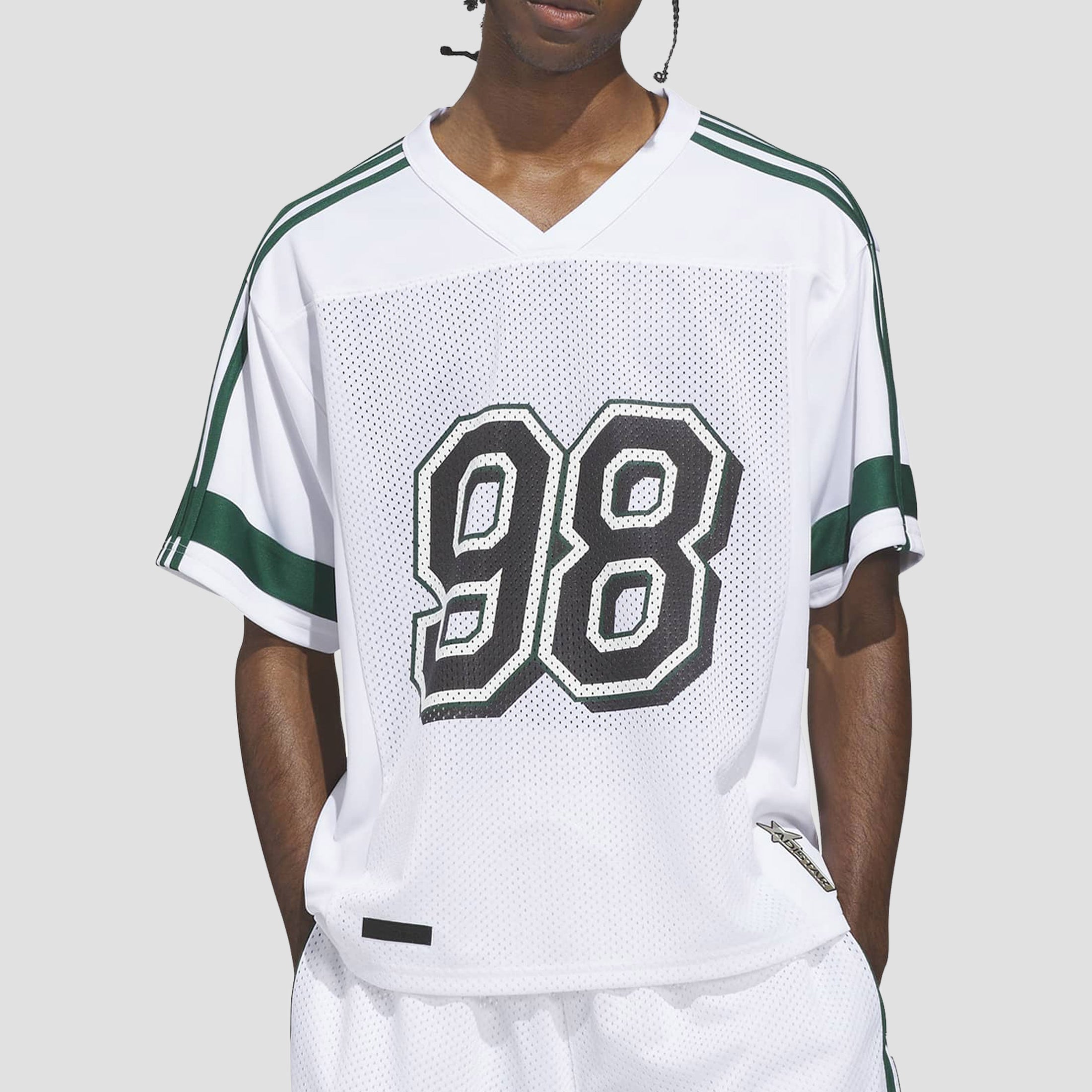 Adidas Tyshawn Jersey White / Ice Mauve / Core Green