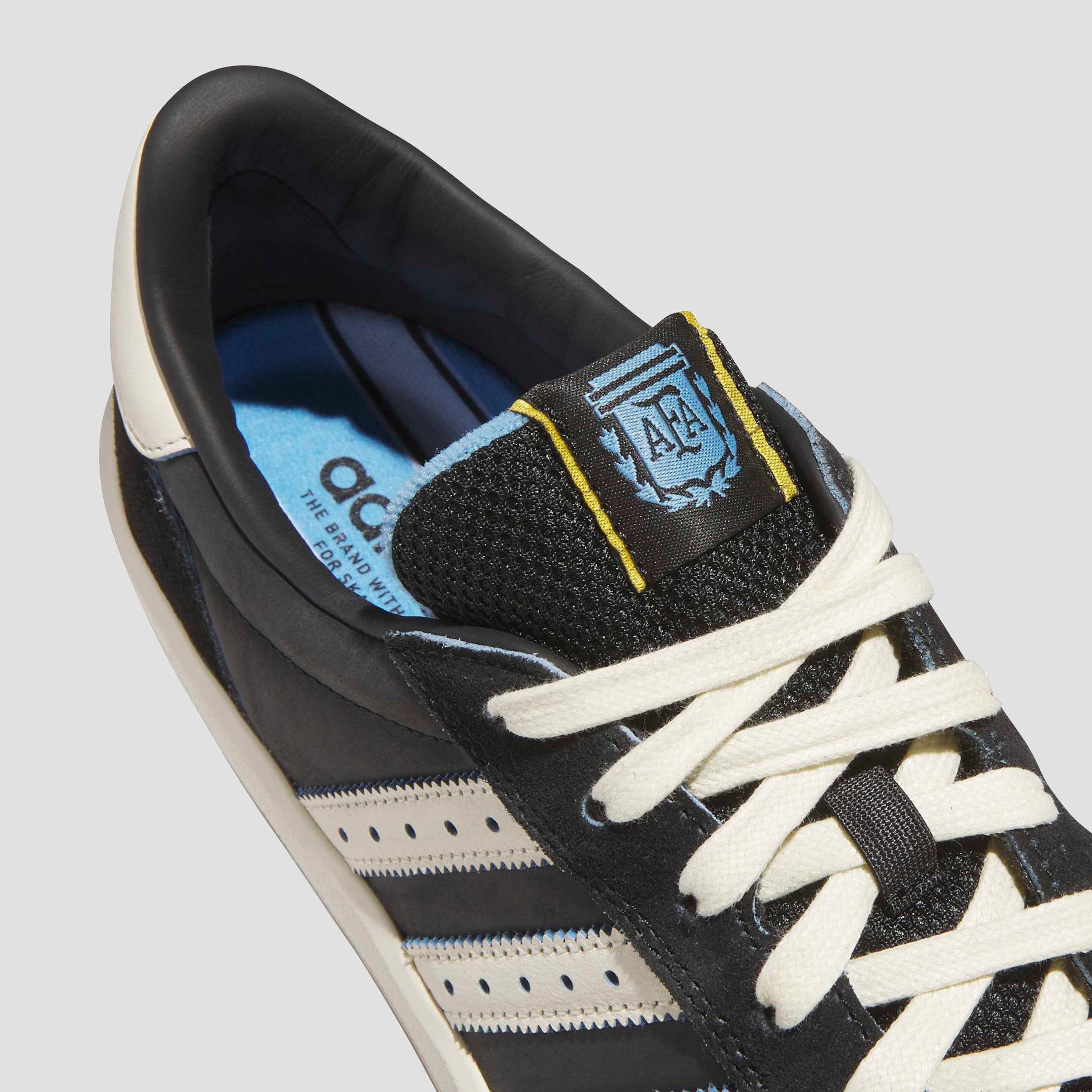 Adidas X Thrasher X Argentine Football Association Glenburn Skate Shoe Core Black / Cream White / Gum 5