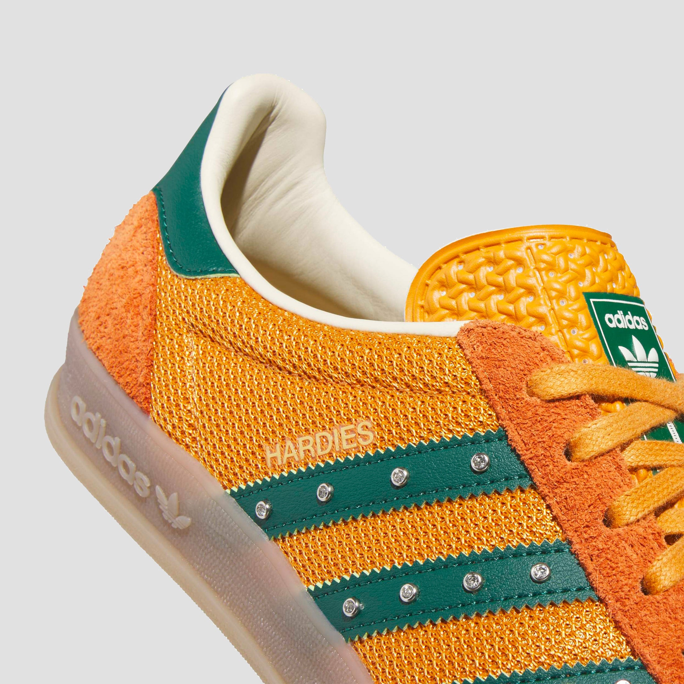 Adidas X Hardies Gazelle Skate Shoes Rustic Orange / Collegiate Green / Gum 5