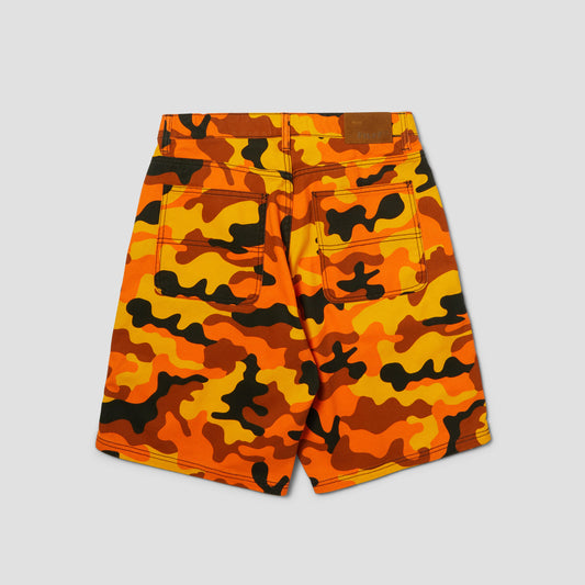 HUF Kinda Loose Double Knee Camo Short Lava