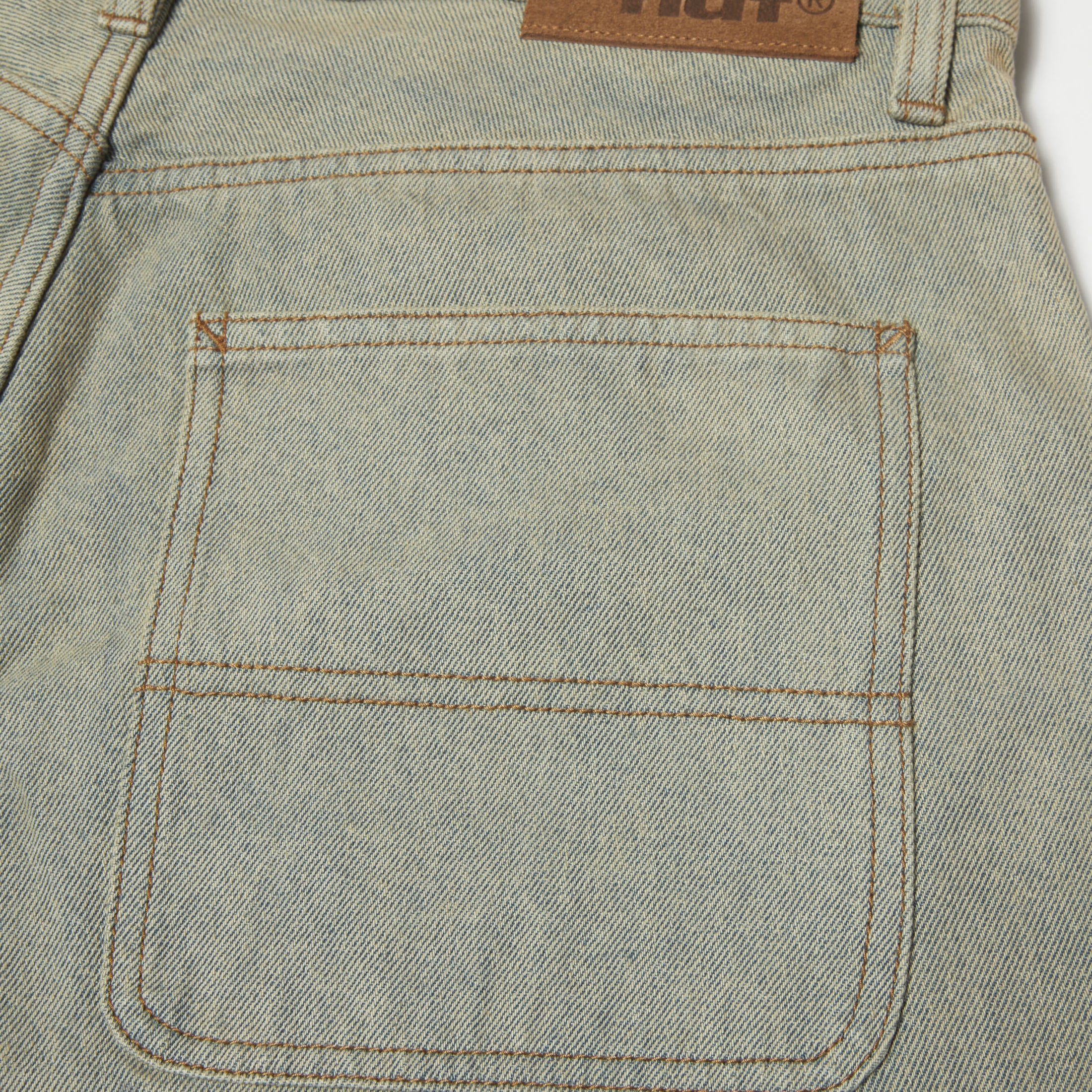 HUF Kinda Loose Double Knee Short Light Indigo