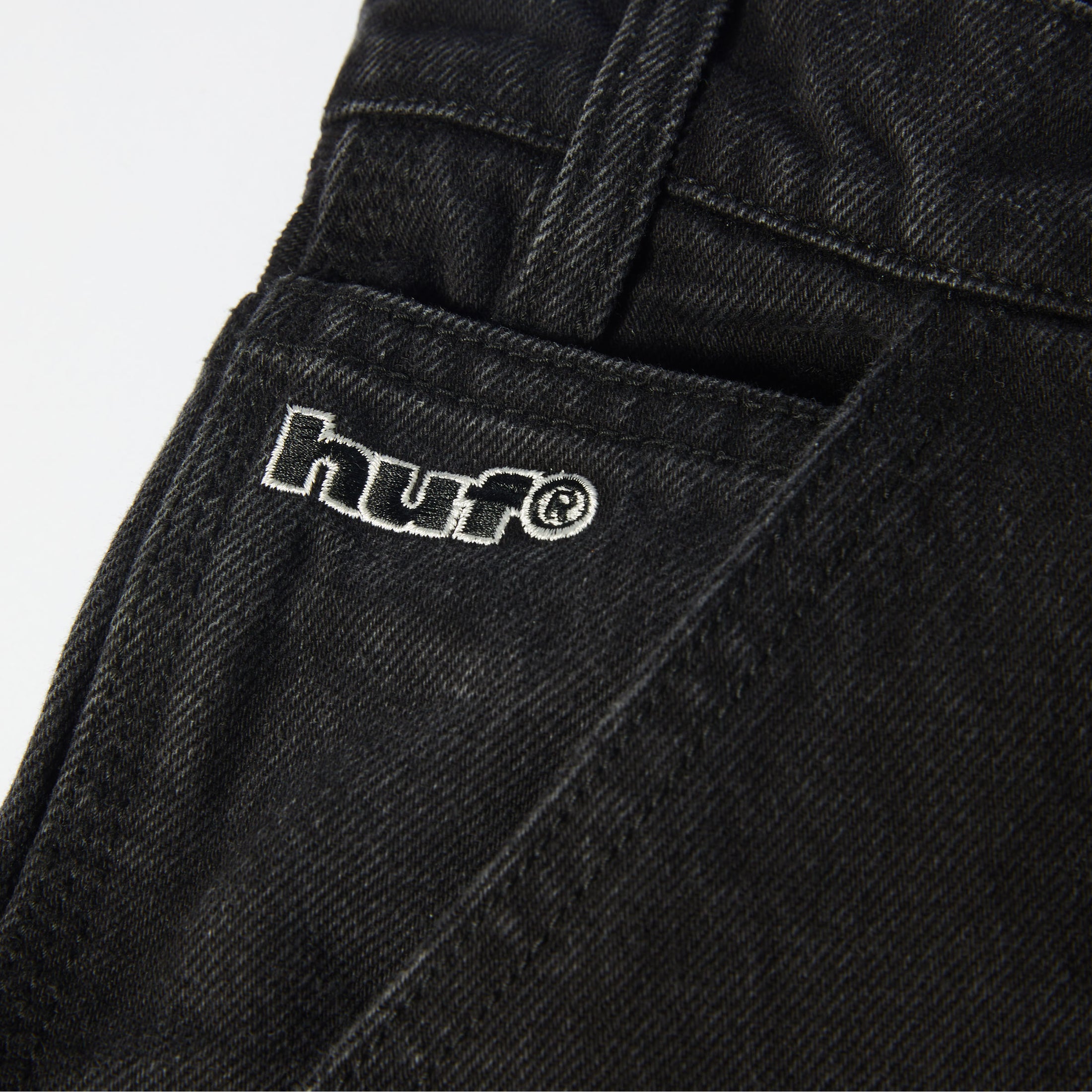 HUF Kinda Loose Double Knees Faded Black