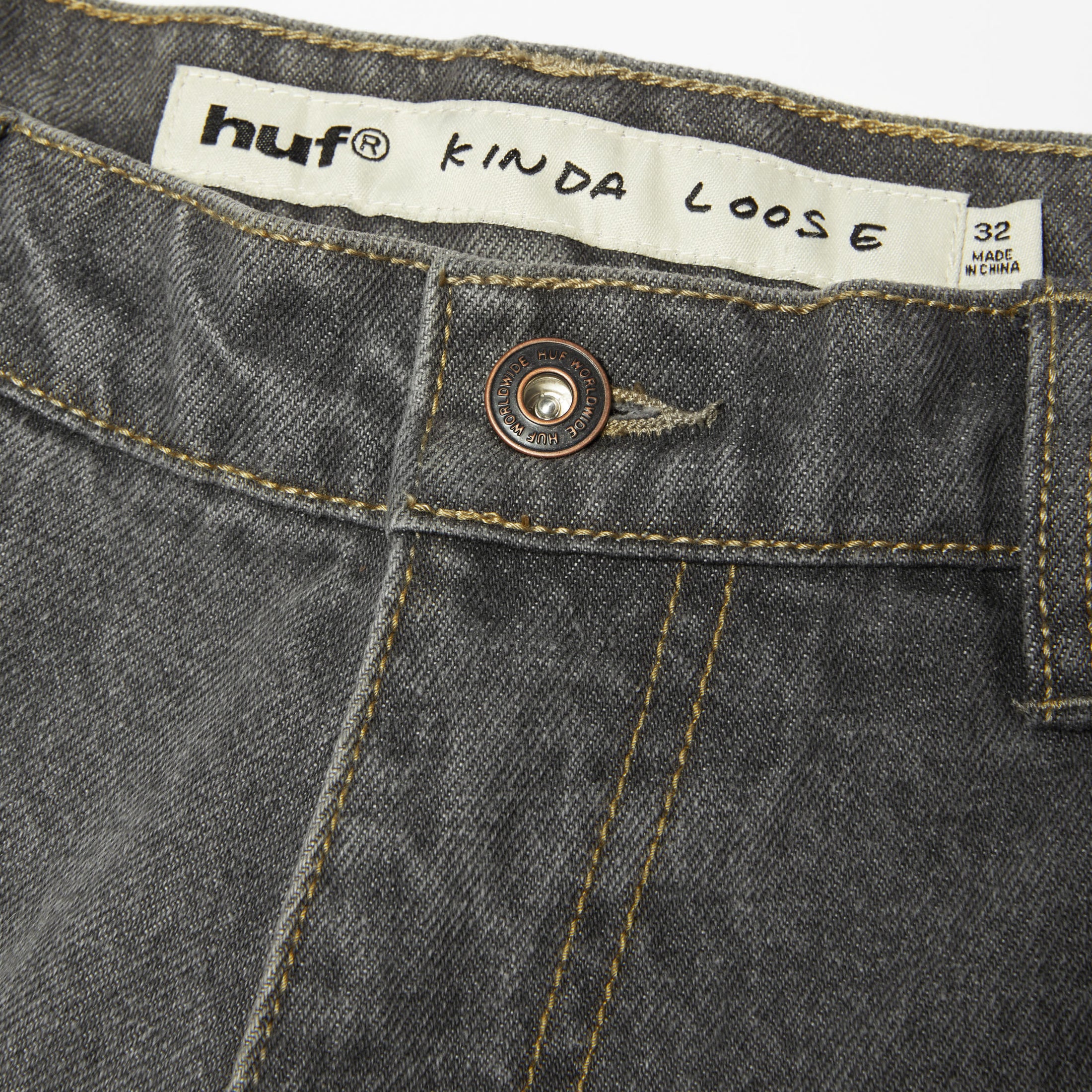 HUF Kinda Loose Double Knees Pant Frost Grey