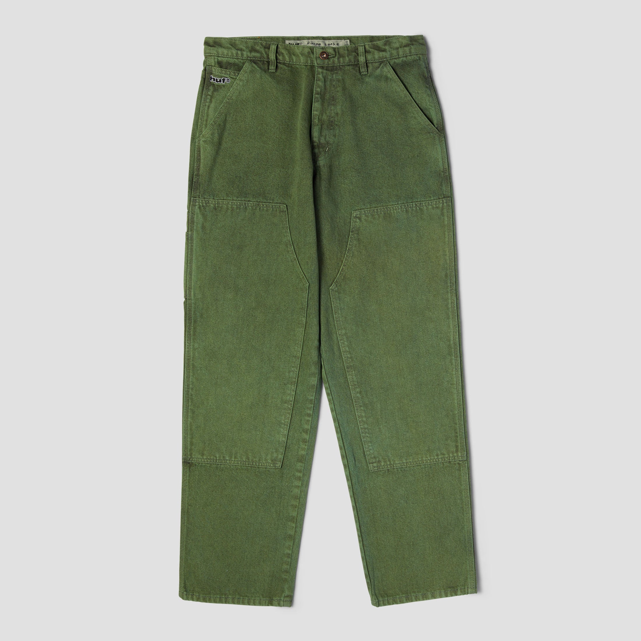 HUF Kinda Loose Double Knees Pant Mist Green