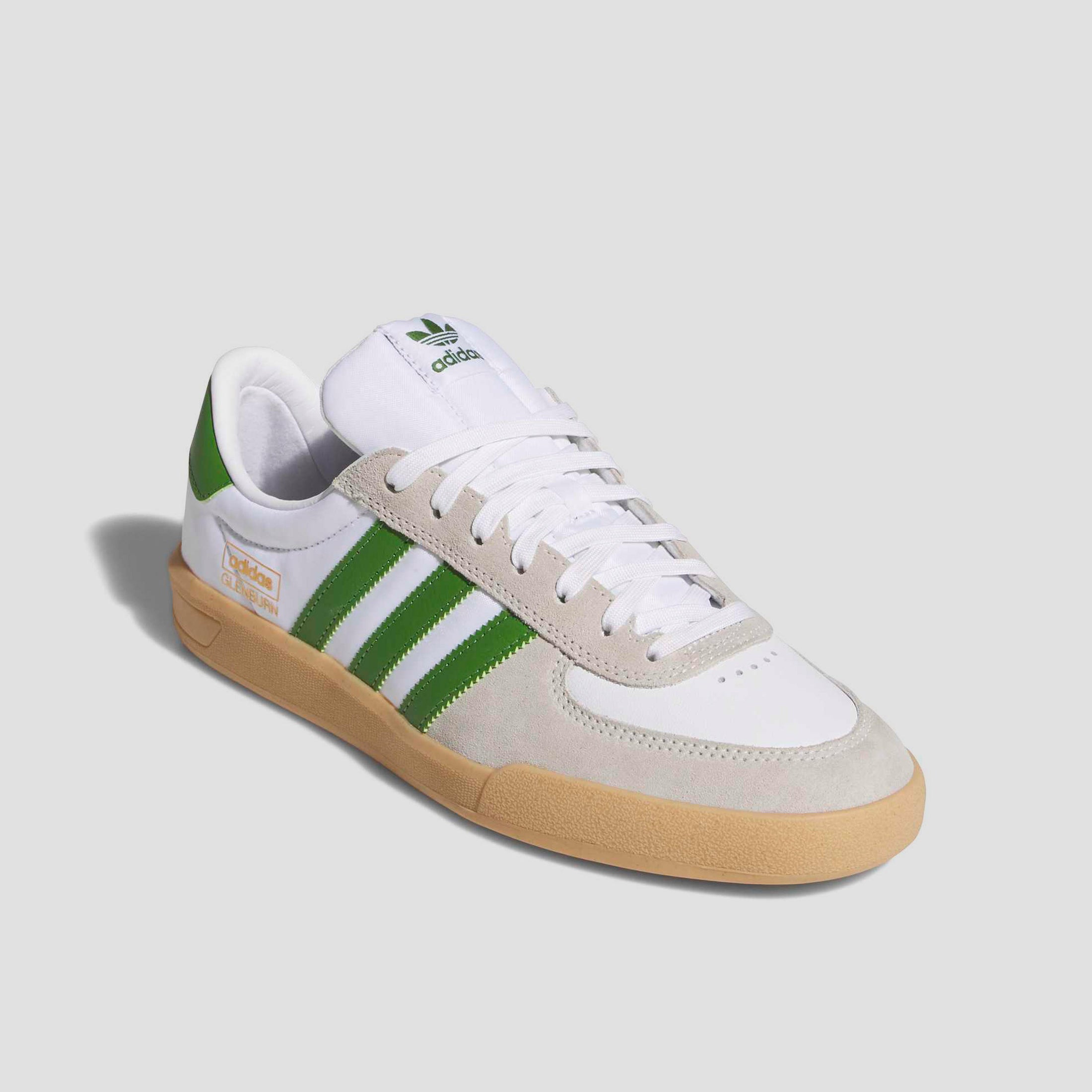 Adidas Glenburn Skate Shoes Footwear White / Core Green / Gum