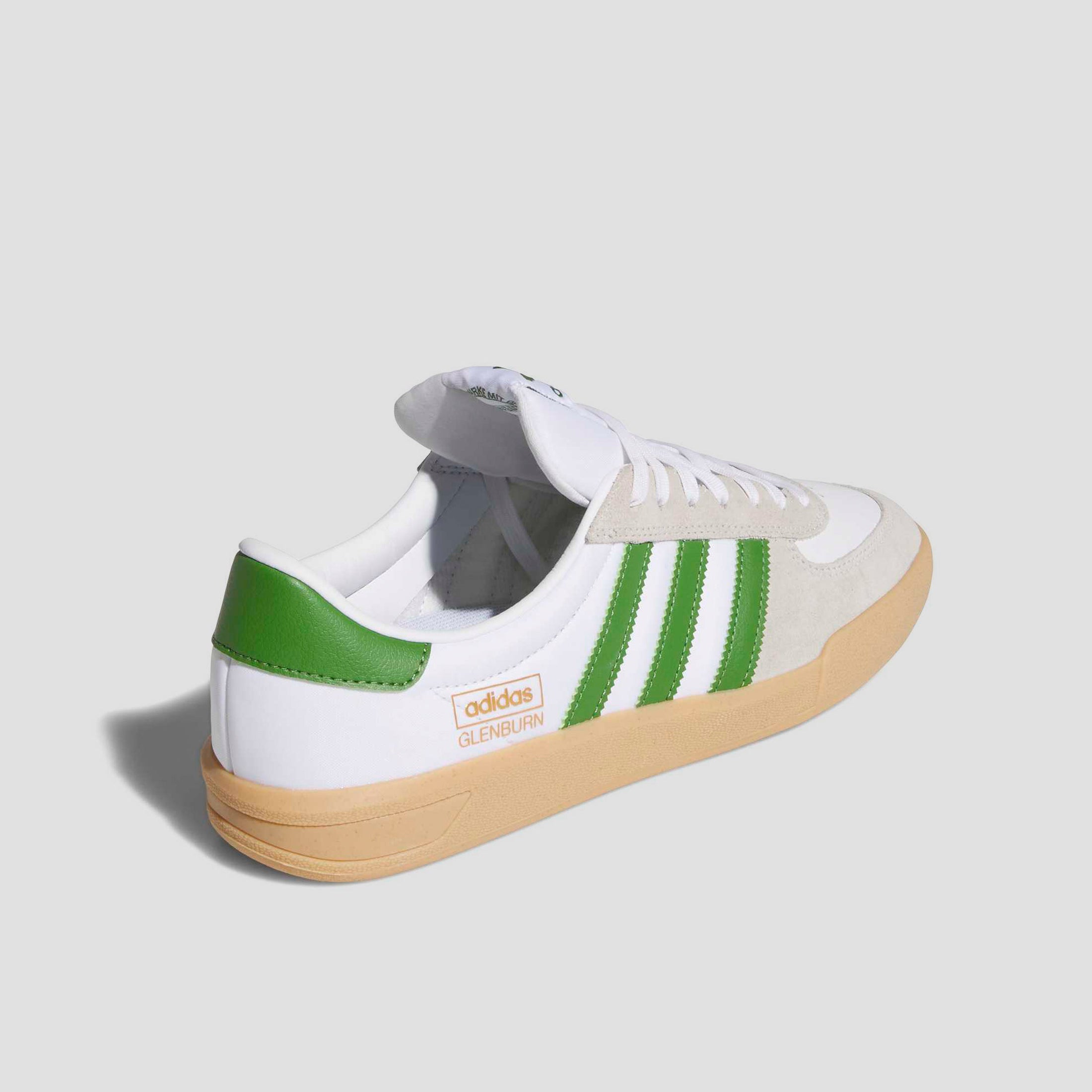 Adidas Glenburn Skate Shoes Footwear White / Core Green / Gum