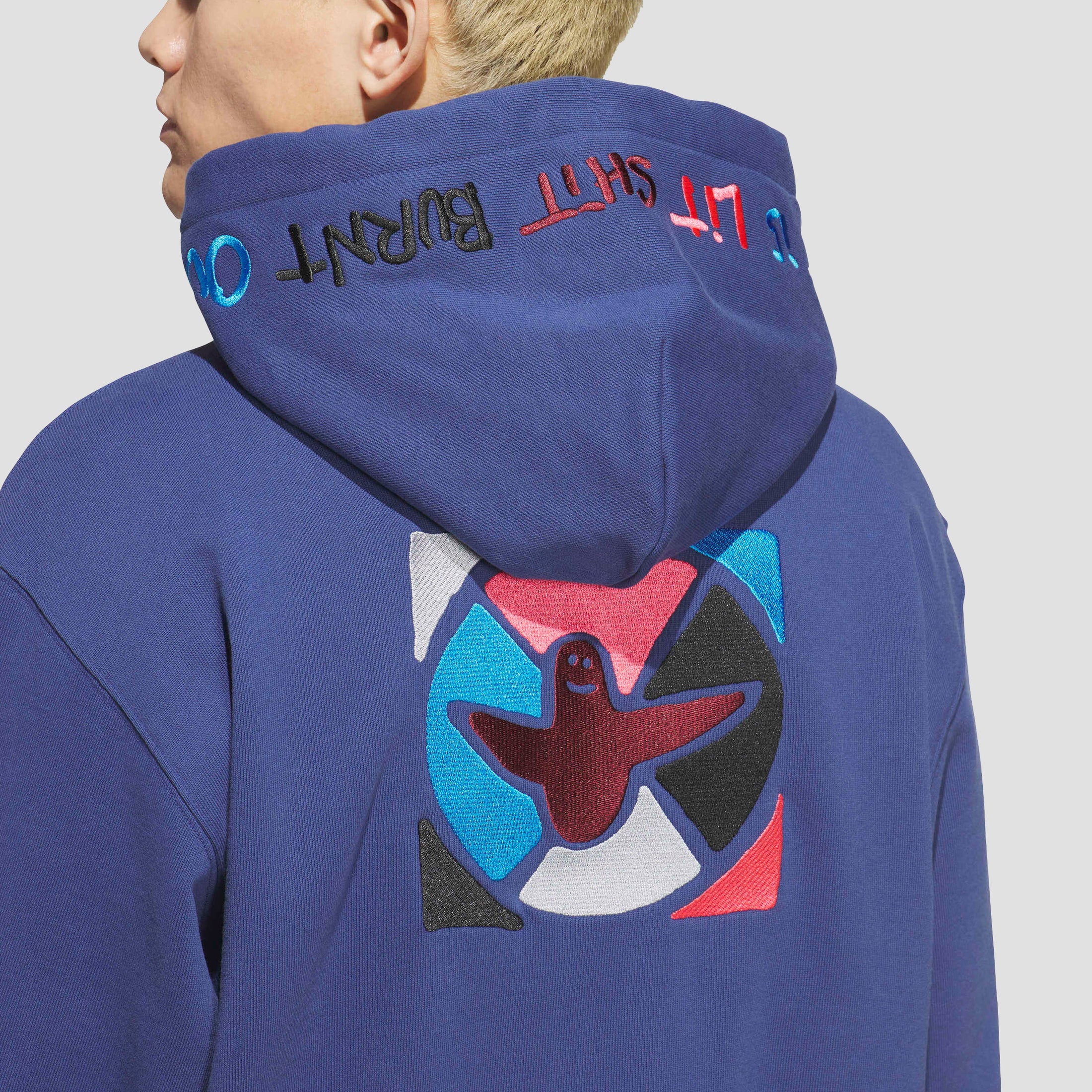 Adidas Skateboarding x Mark Gonzales Graphic Hoodie Muted Purple