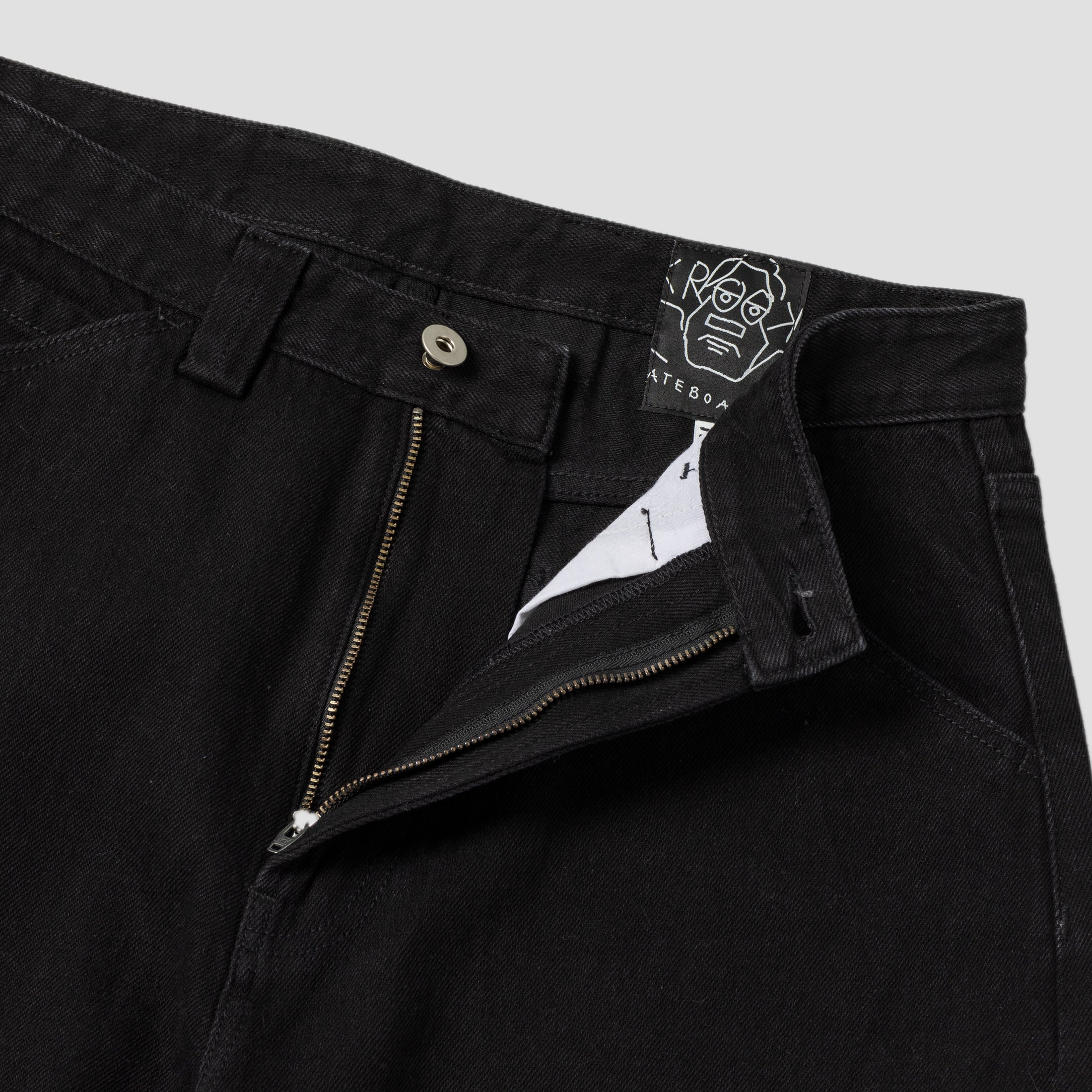 Krooked Koffin Carpenter Pant Black Denim
