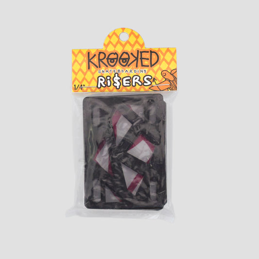 Krooked 1/4 inch Risers Black