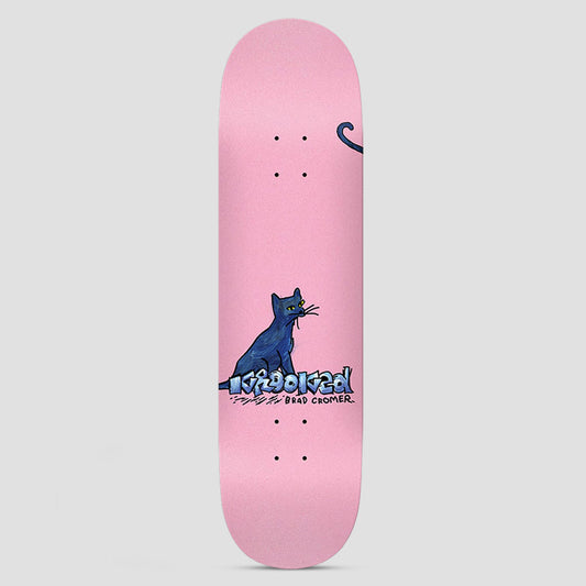Krooked 8.38 Cromer Kat Skateboard Deck Pink