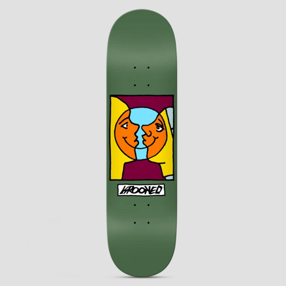 Krooked 8.38 Easy Rider Moonsmile Skateboard Deck Green