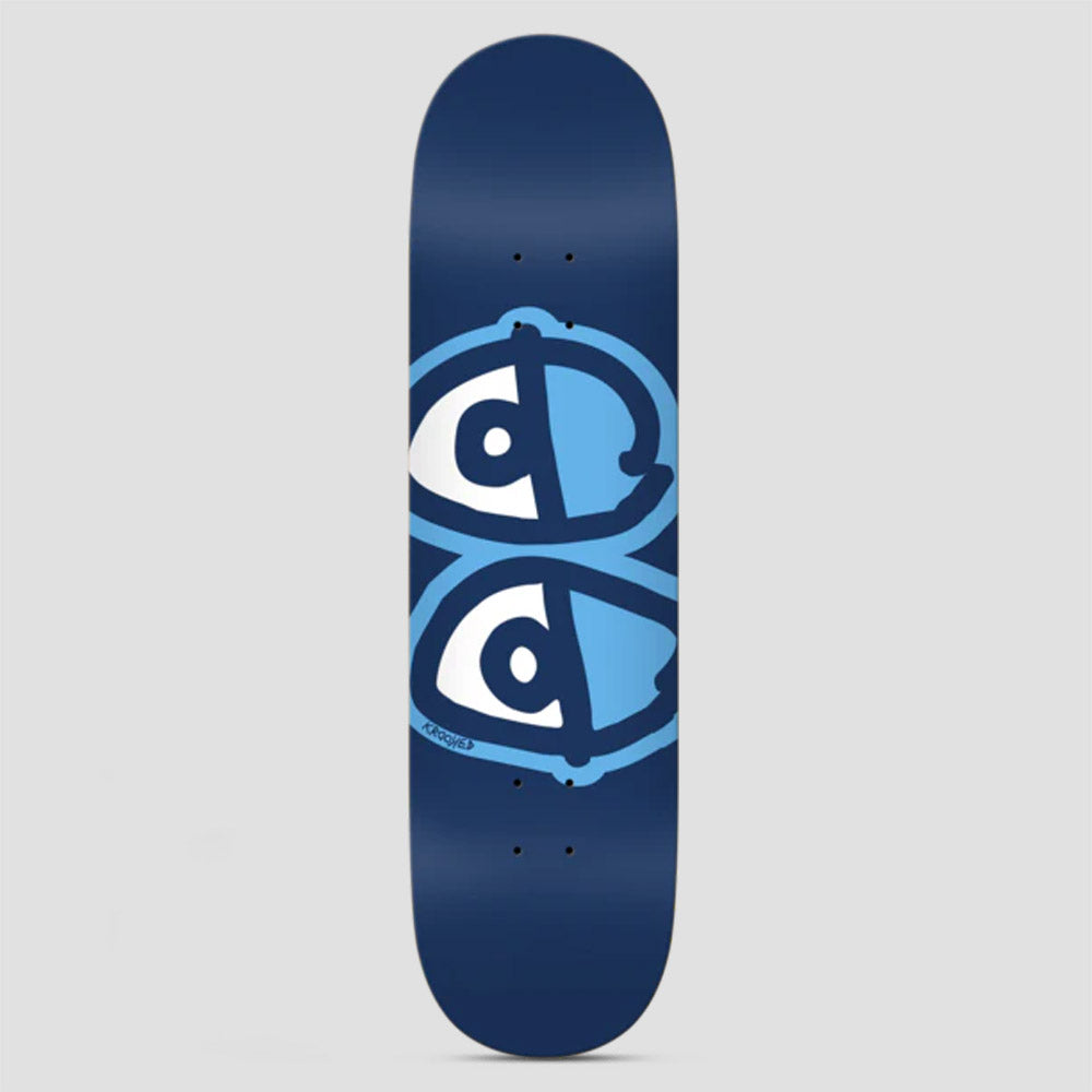 Krooked 8.38 Eyes Skateboard Deck Easy Rider Blue