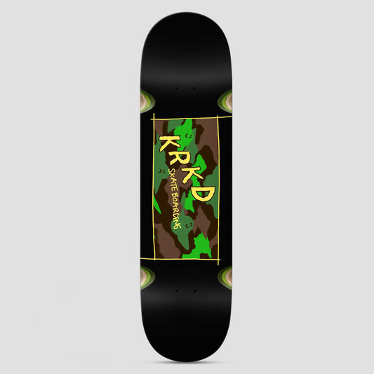 Krooked 8.25 KR Kamo Wheel Wells Skateboard Deck Black