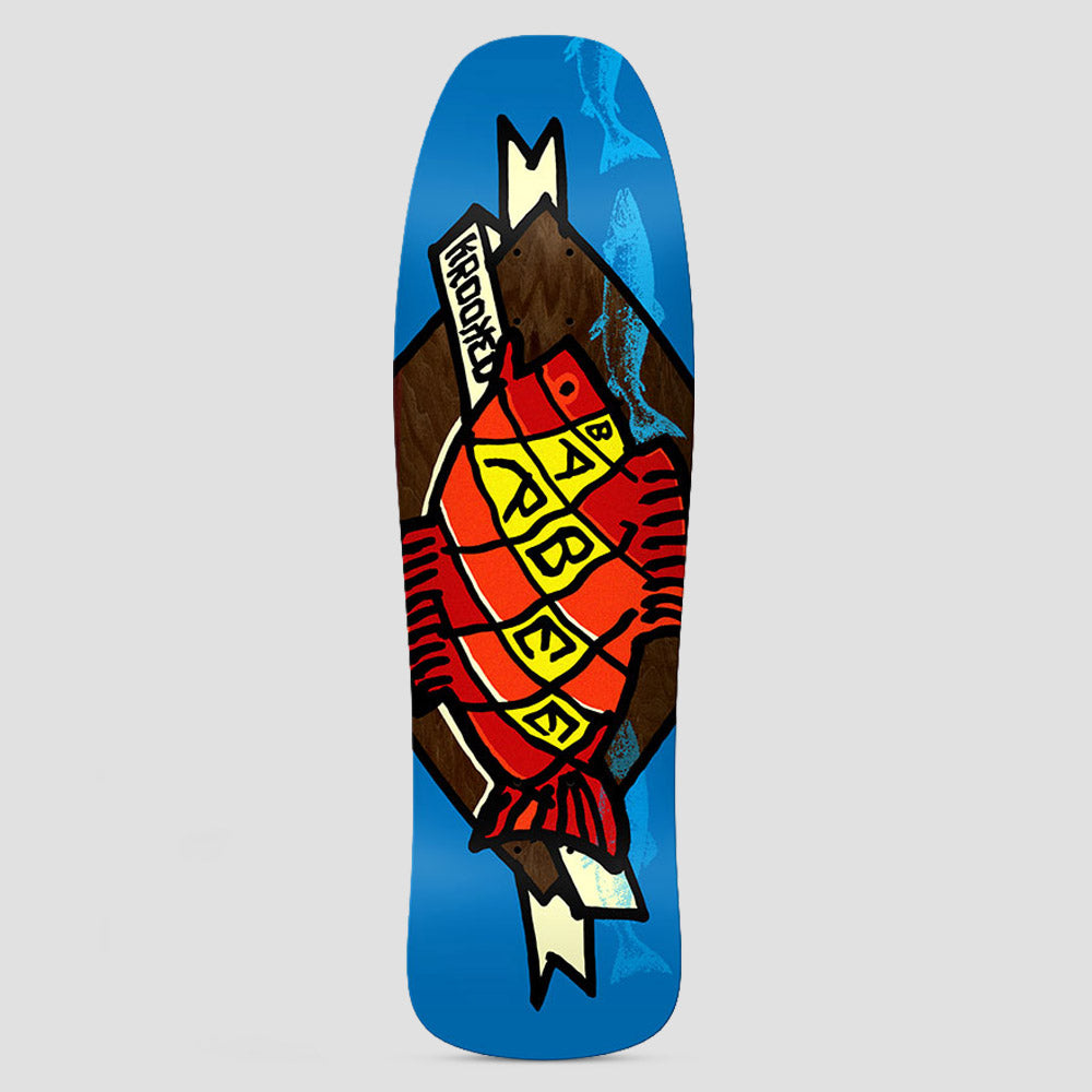 Krooked 9.5 Barbee Trophy Skateboard Deck Blue