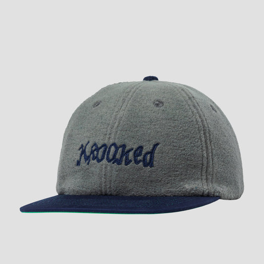 Krooked Double Ok Script Cap Grey / Navy