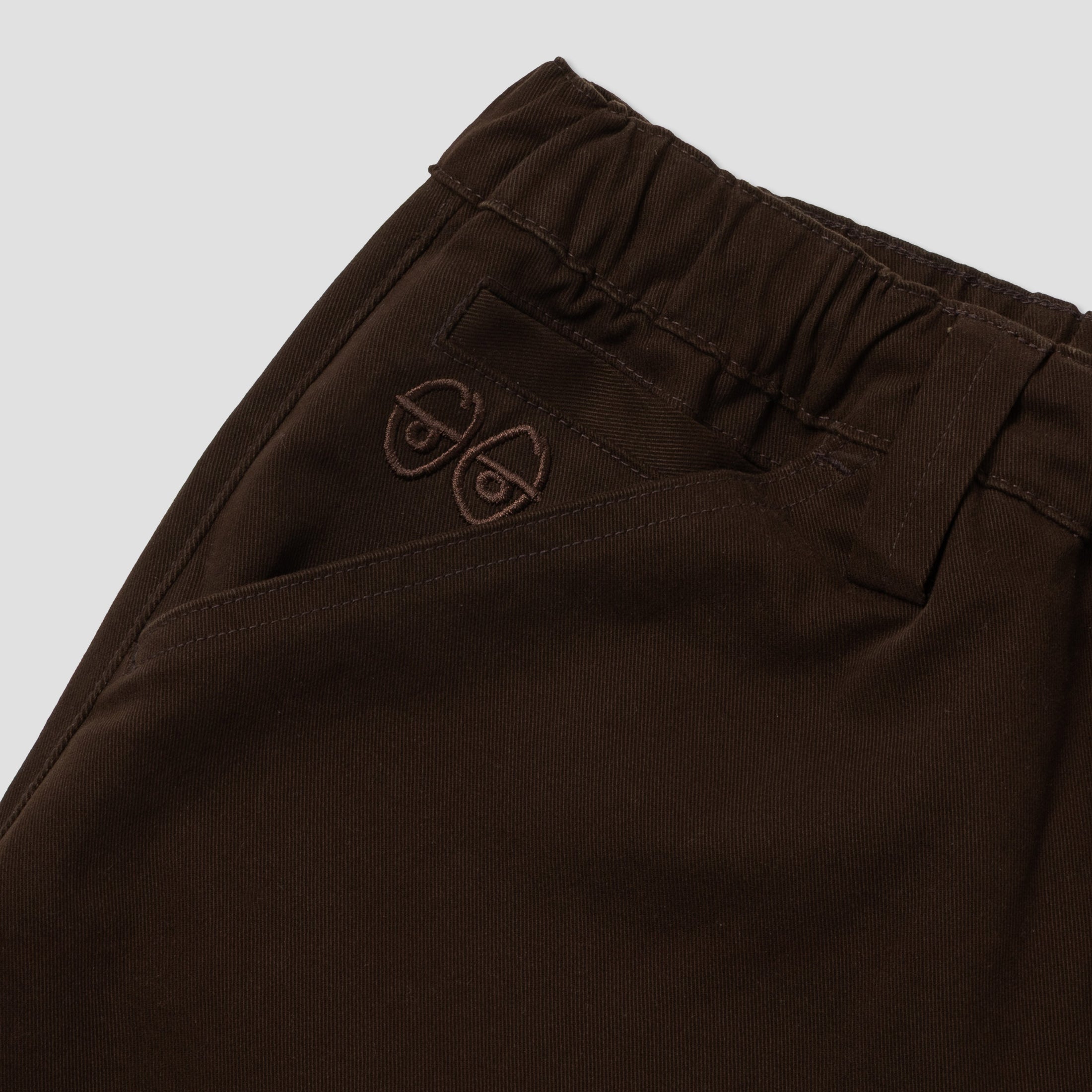 Krooked Eyes Twill Short Brown