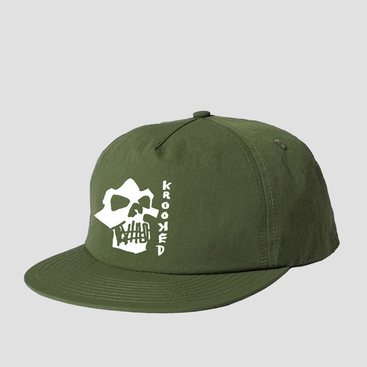 Krooked Skulls Cap Olive