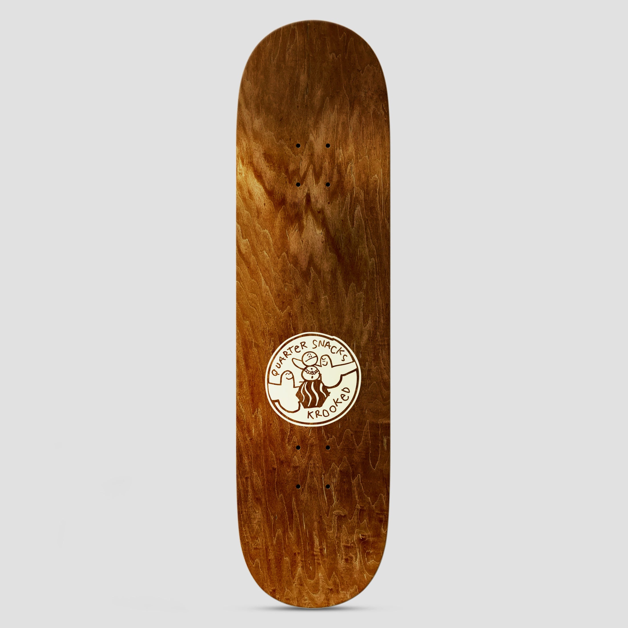 Krooked x Quartersnacks 8.25 Get High Skateboard Deck Olive