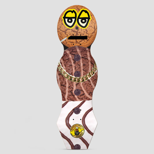 Krooked x Quartersnacks 9.0 Snackman Cruiser Skateboard Deck Multi