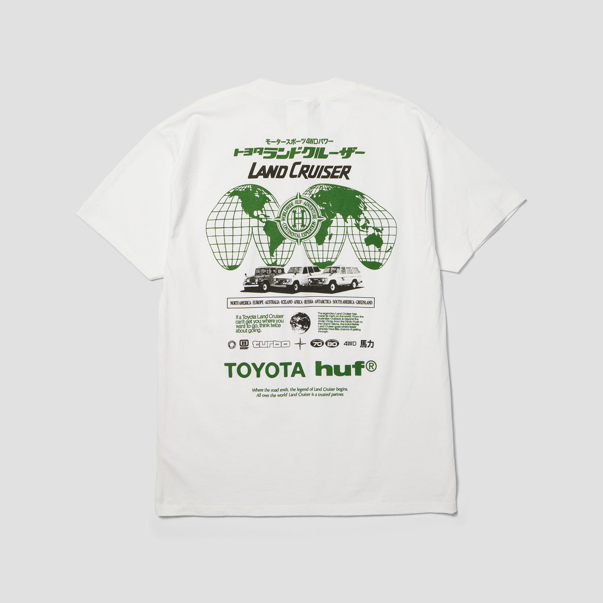 HUF Land Cruiser Global T-Shirt White