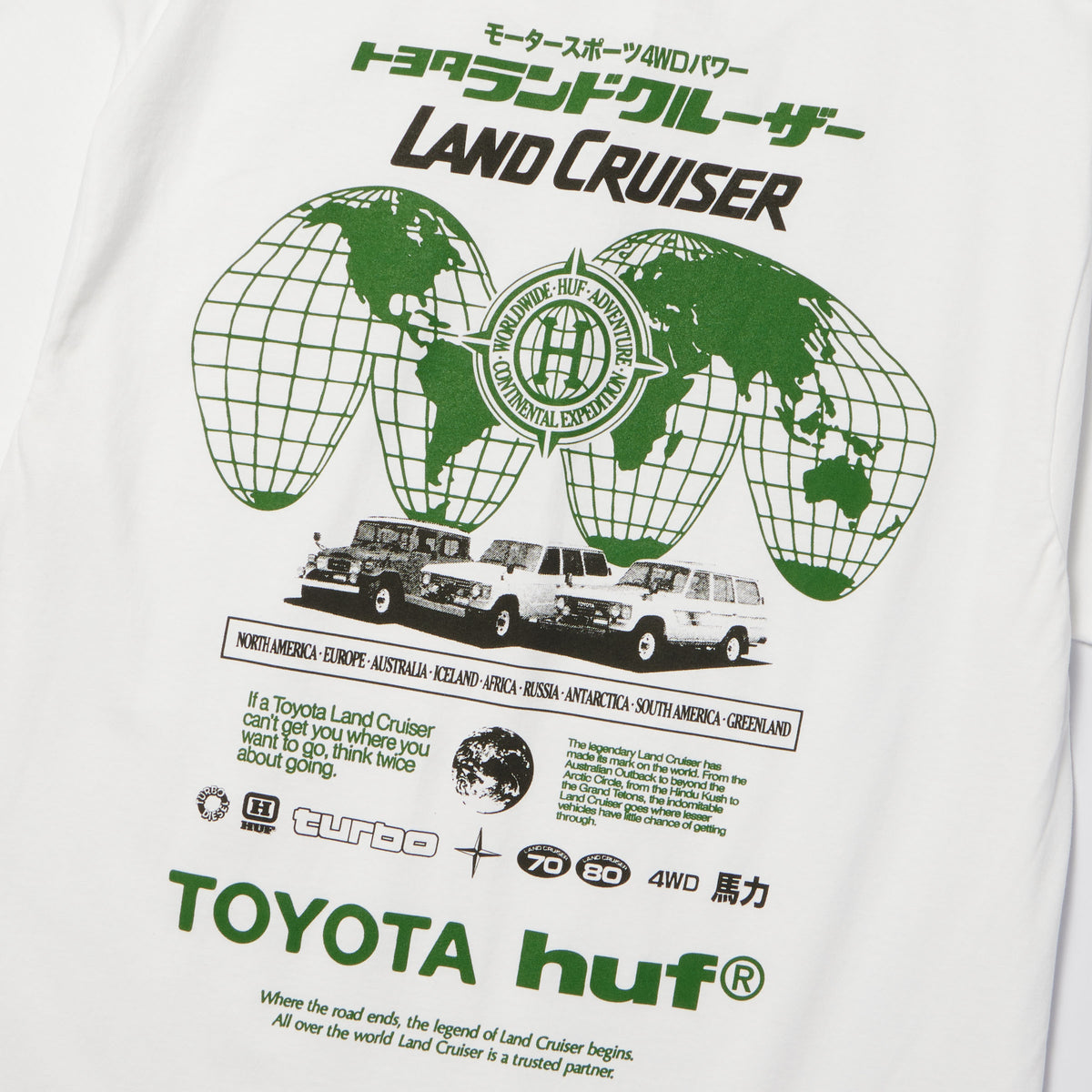HUF Land Cruiser Global T-Shirt White