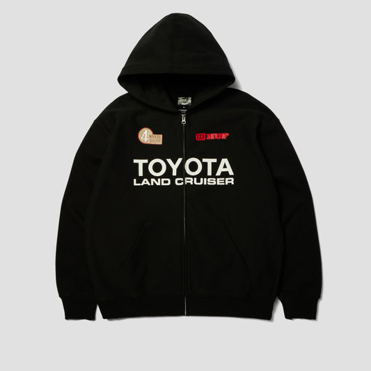 HUF Land Cruiser Heavyweight Full Zip Hoodie Black