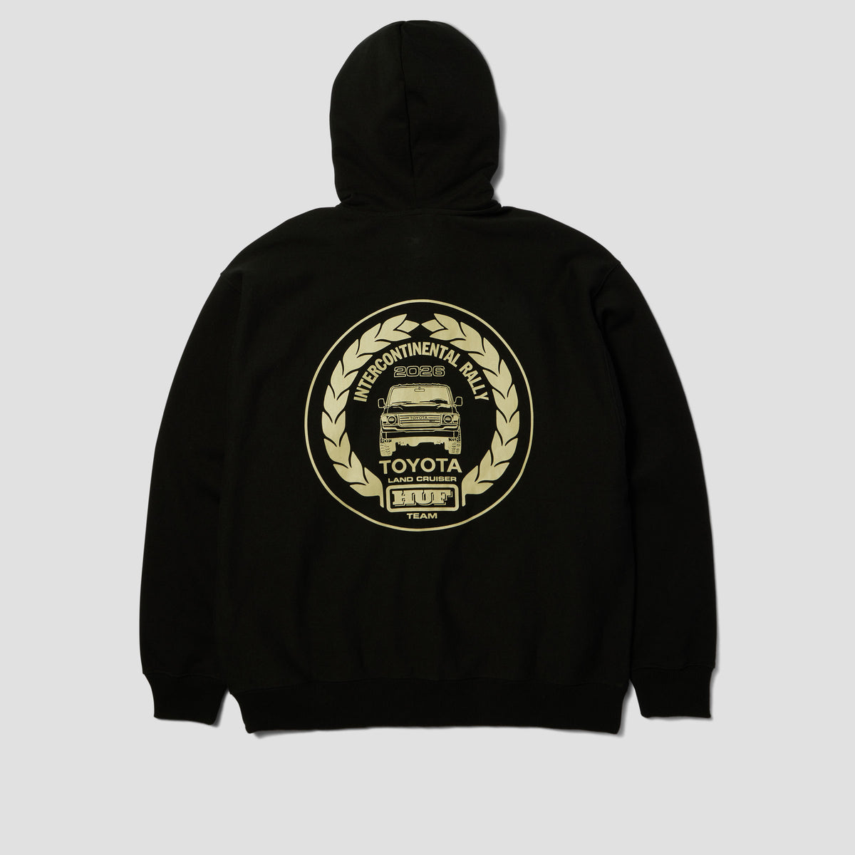 HUF Land Cruiser Heavyweight Full Zip Hoodie Black