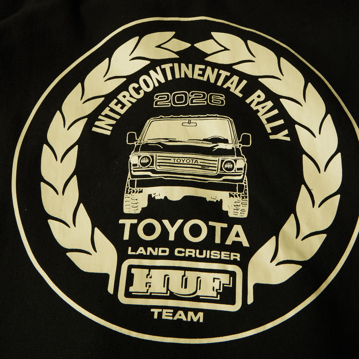 HUF Land Cruiser Heavyweight Full Zip Hoodie Black