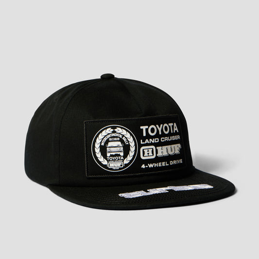 HUF Land Cruiser Rally Snapback Cap Black