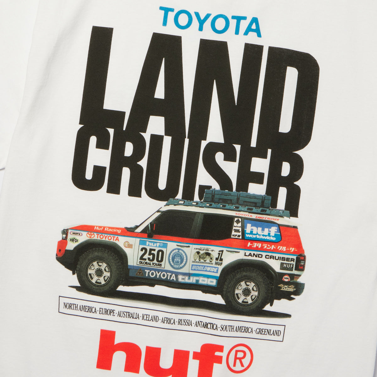 HUF Land Cruiser Rally T-Shirt White