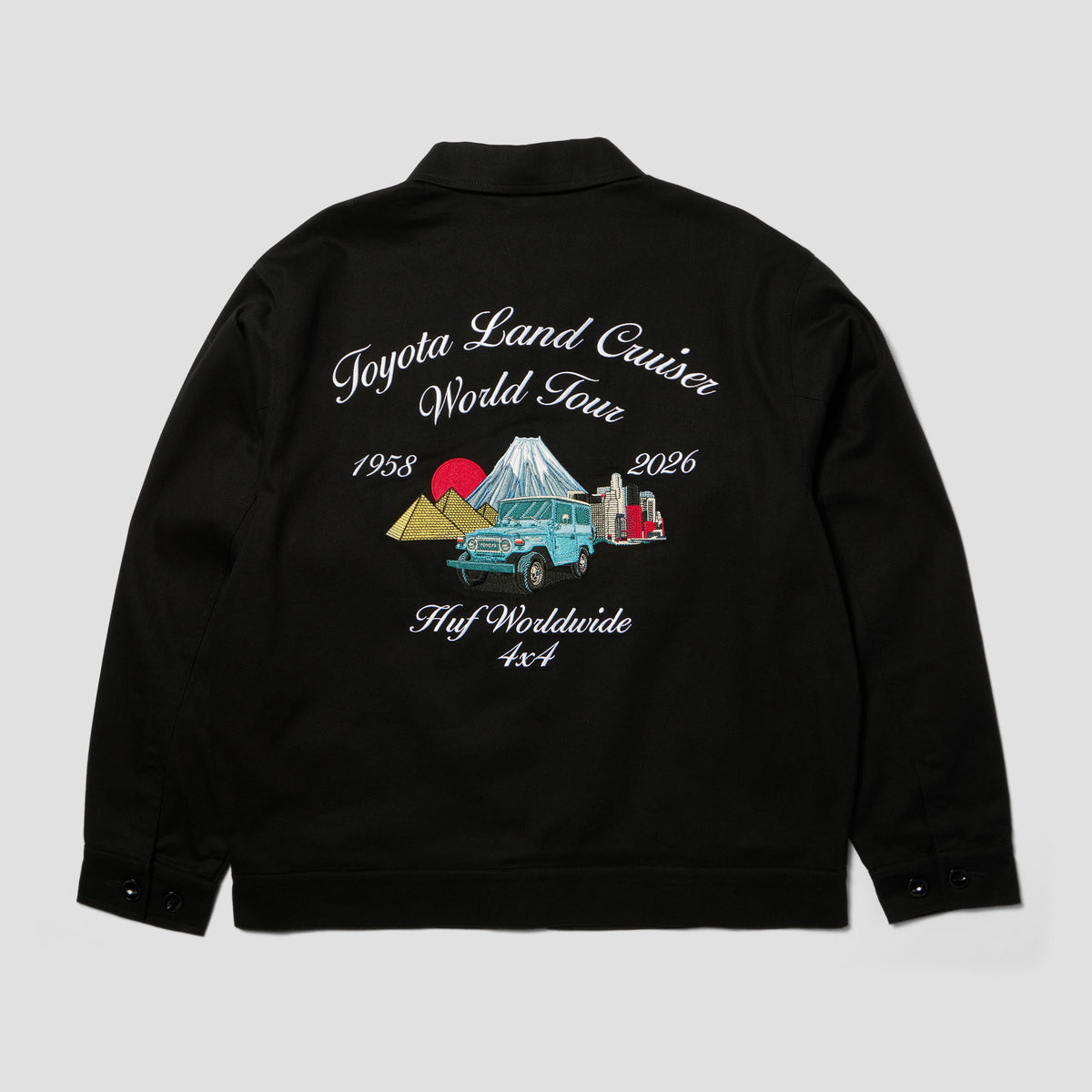 HUF Land Cruiser World Tour Jacket Black