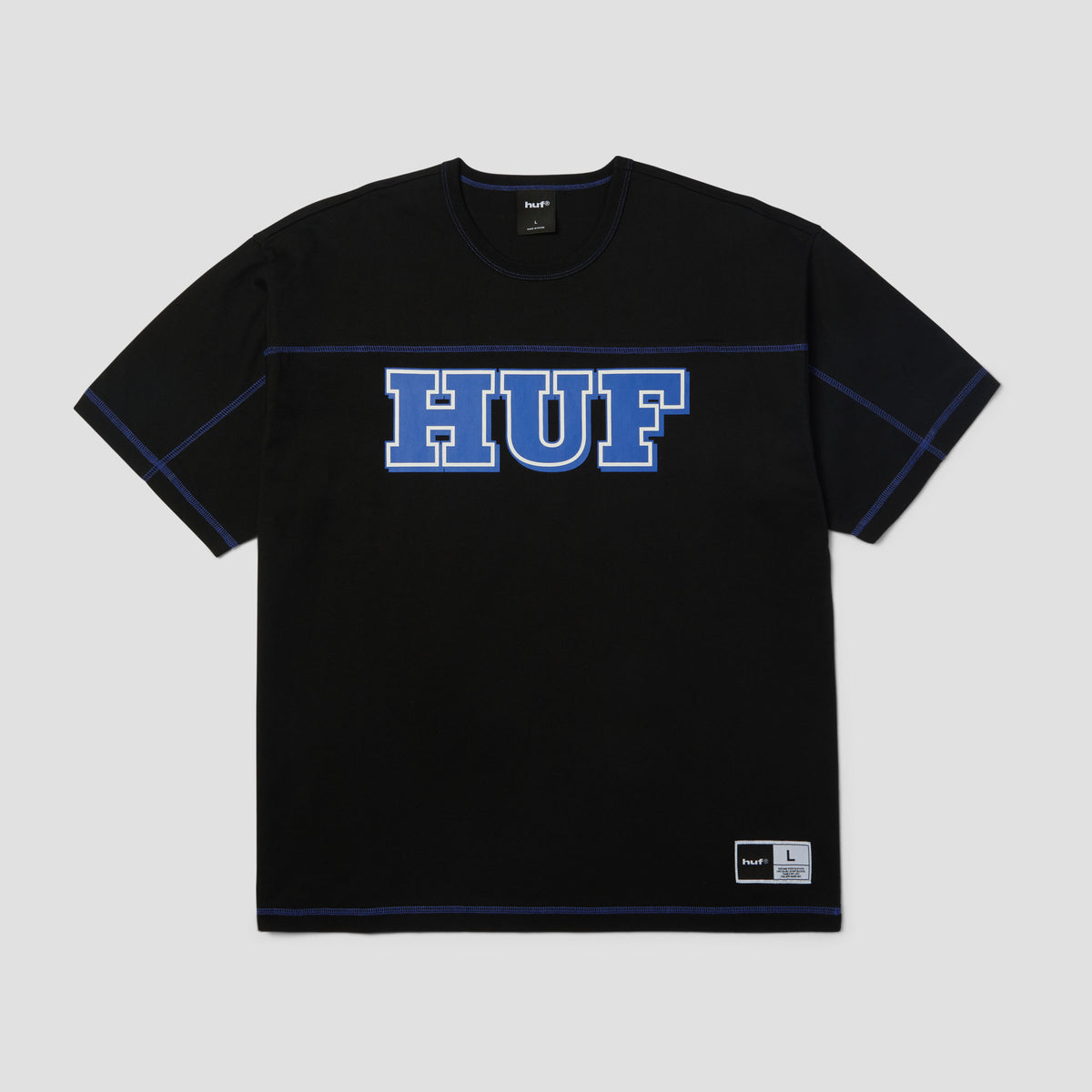 HUF Legacy Football T-Shirt Black