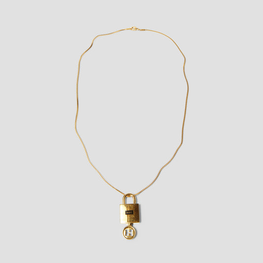 HUF Lock & Key Pendant Gold