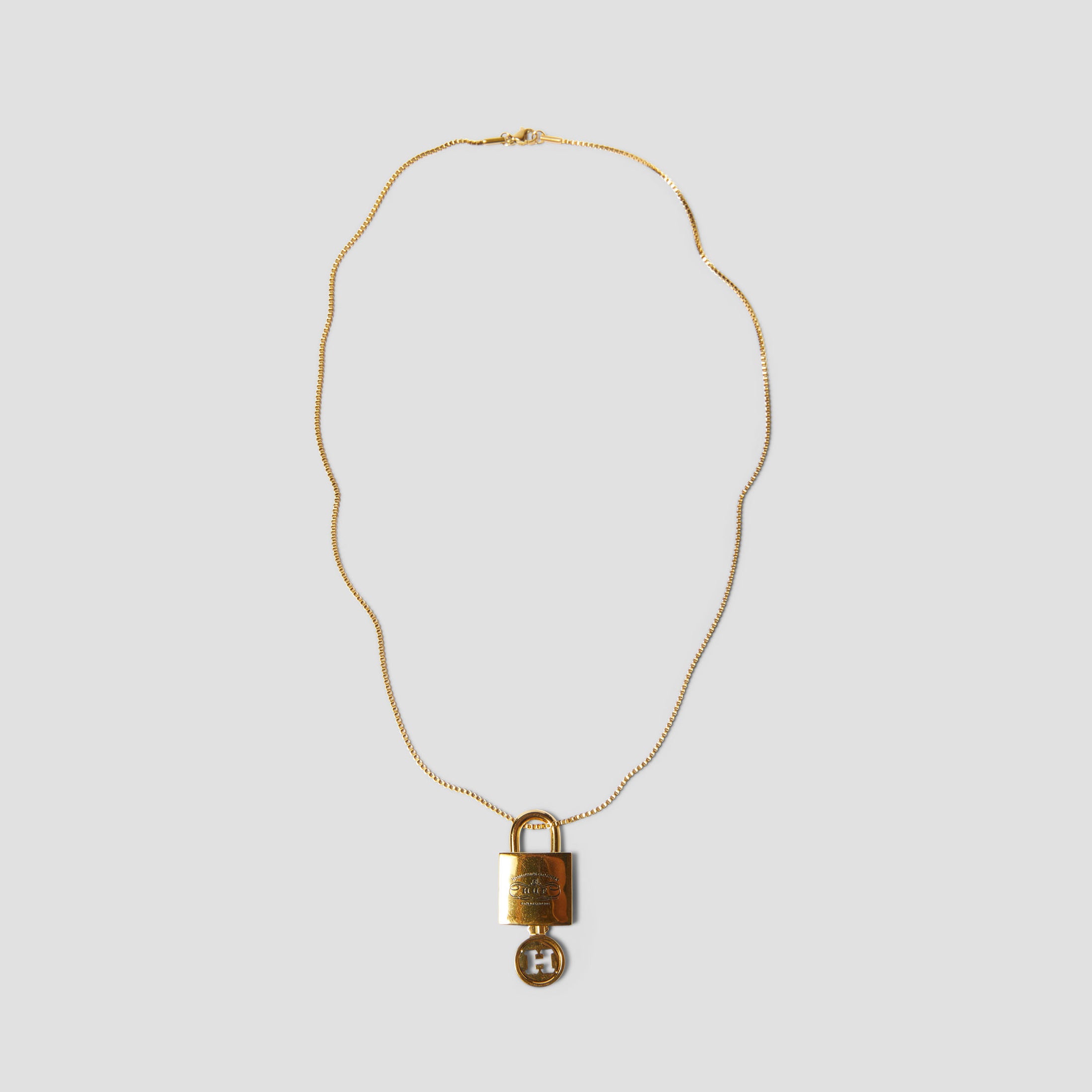 HUF Lock & Key Pendant Gold