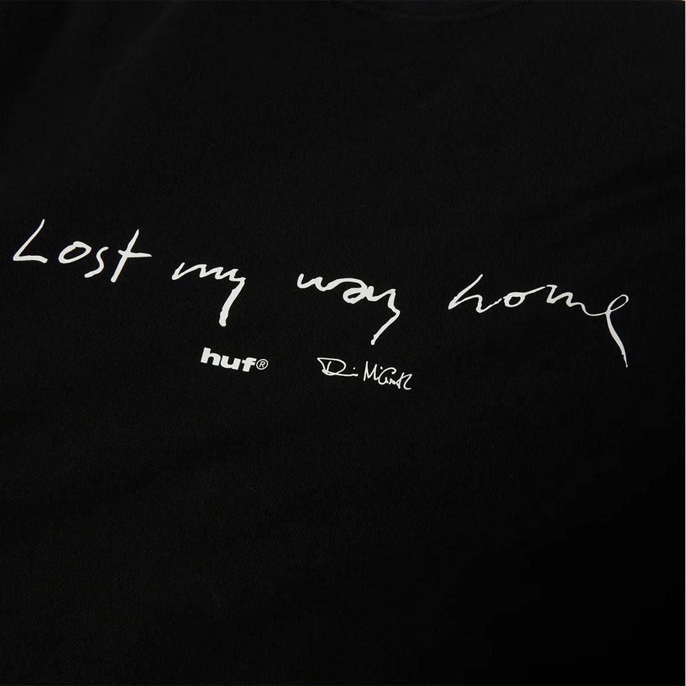 HUF Lost My Way Home Crew Black