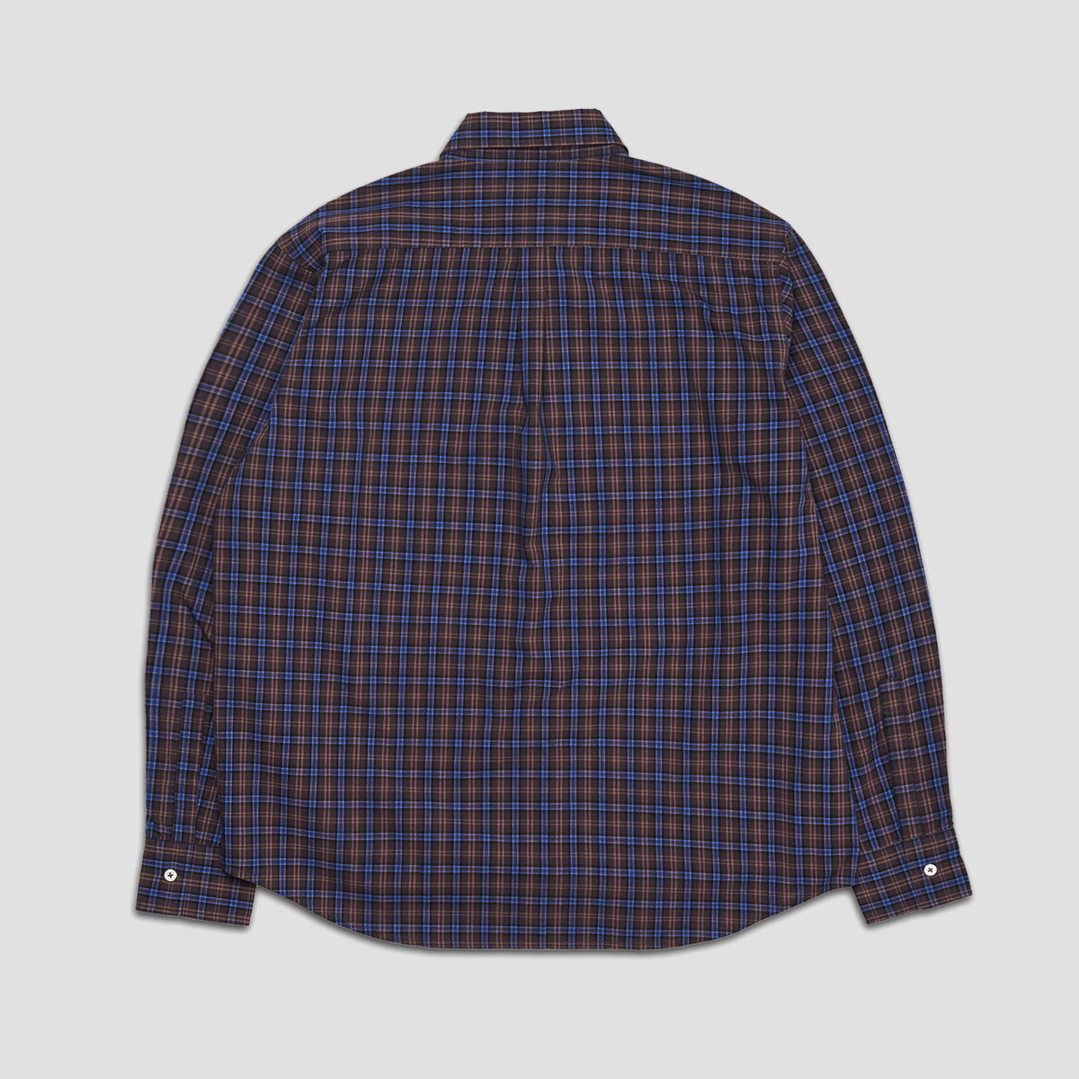 Last Resort AB OG Longsleeve Shirt Brown / Blue Check