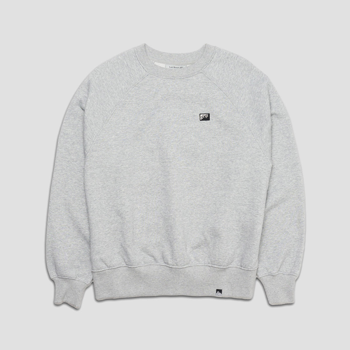 Last Resort AB Raglan Crewneck Sweat Grey Marle