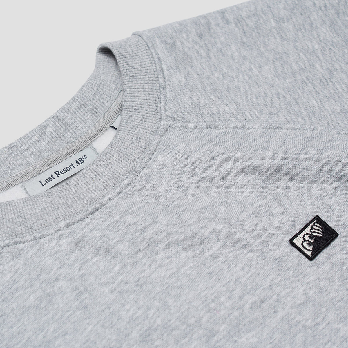 Last Resort AB Raglan Crewneck Sweat Grey Marle