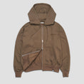 Load image into Gallery viewer, Last Resort AB Script Logo Zip Hoodie Khaki Beige
