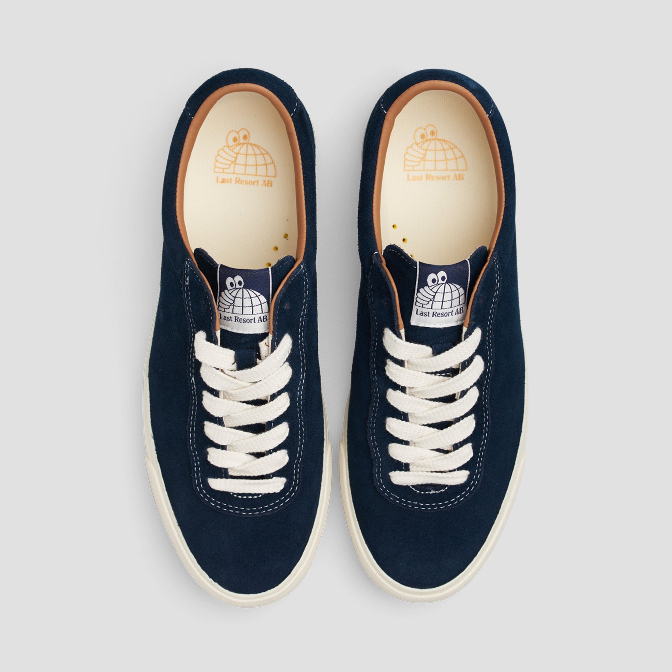 Last Resort AB VM001 Suede LO Skate Shoes Dress Blue / White