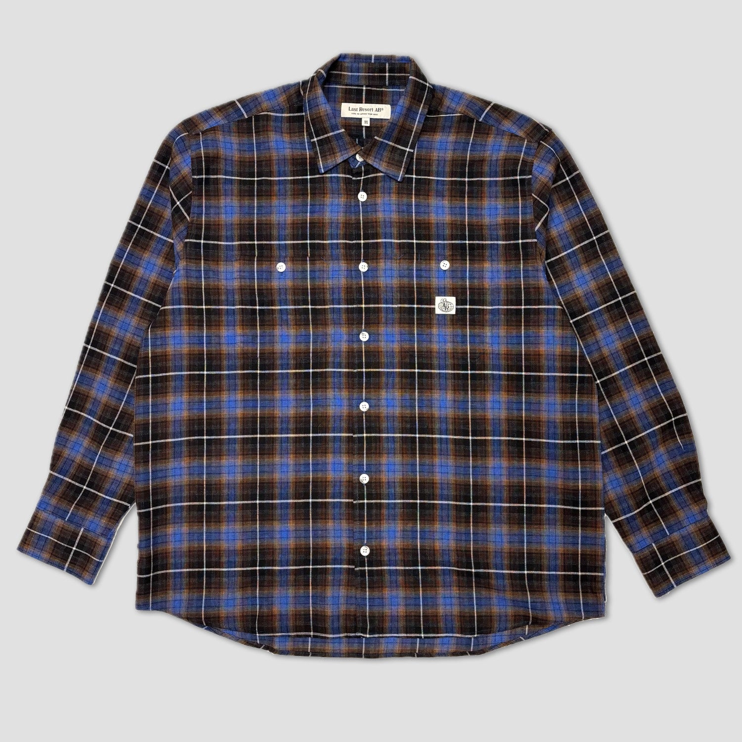 Last Resort AB SM001 Flannel Shirt Blue