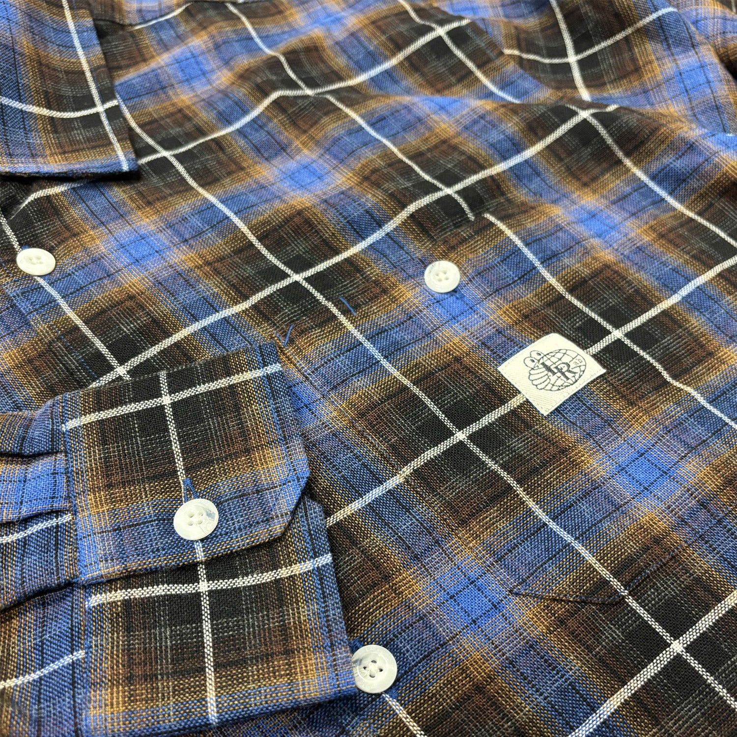 Last Resort AB SM001 Flannel Shirt Blue