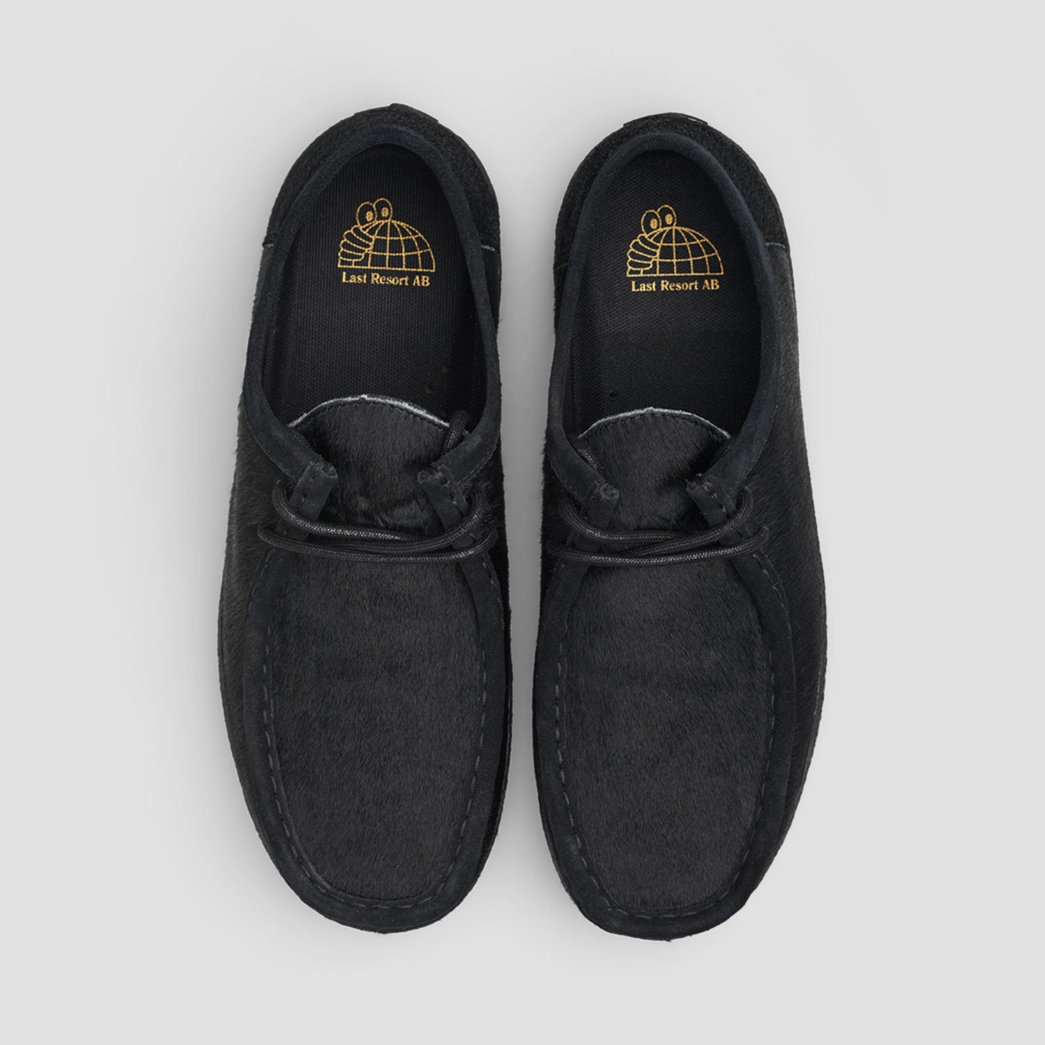 Last Resort AB VM006 Pony Hair Moc Skate Shoes Leather Black / Black