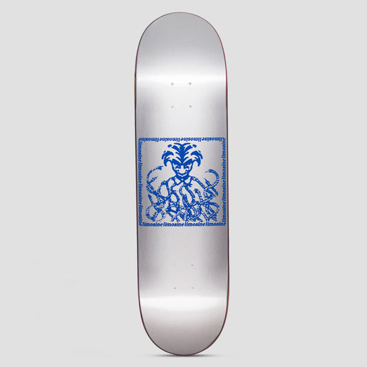 Limosine 9.0 Snake Pit Skateboard Deck Silver Blue