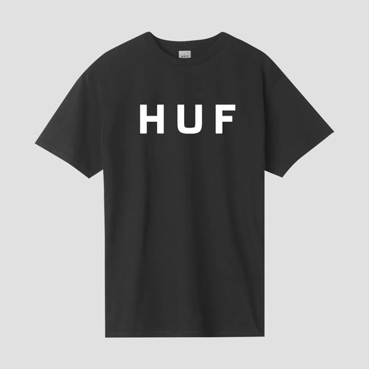 HUF Essentials OG Logo T-Shirt Black