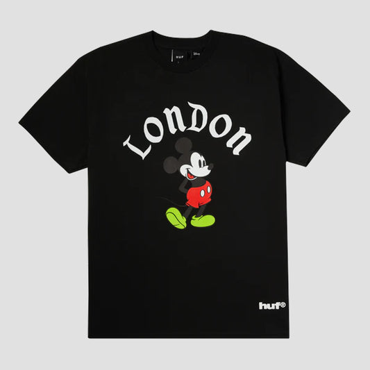 HUF London Mickey Worldwide T-Shirt Black